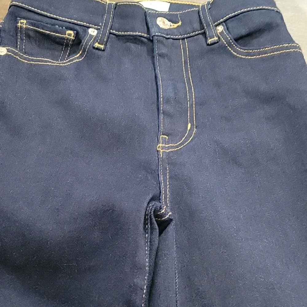 NWOT Frame Size 25 Denim Dark Blue Straight Leg Jeans - Picture 6 of 7